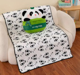 خرید عروسک بالشتی پتودار پاندا