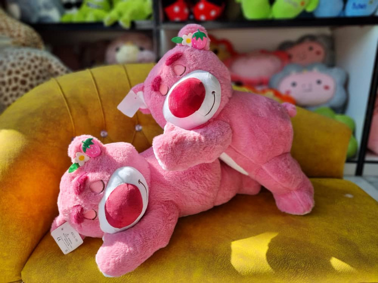 خرید عروسک خرس مهربونم لاتسو پتودار طرحدار