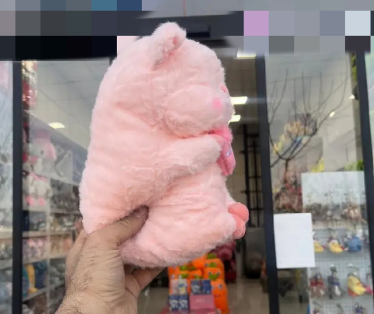 عروسک خوک قلب بدست وارداتی سایز ۲۵ سانت